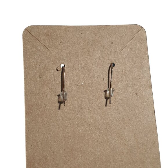 Bohemian Multicolor Teardrop Earrings Acrylic Gemstone Woven Design Beach Core - Picture 4 of 4